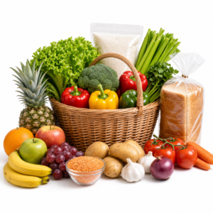 Premium Grocery Essentials Basket